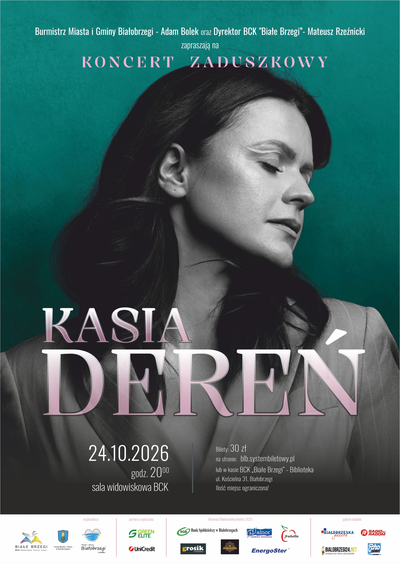 Plakat wydarzenia:  KASIA DEREŃ - koncert zaduszkowy